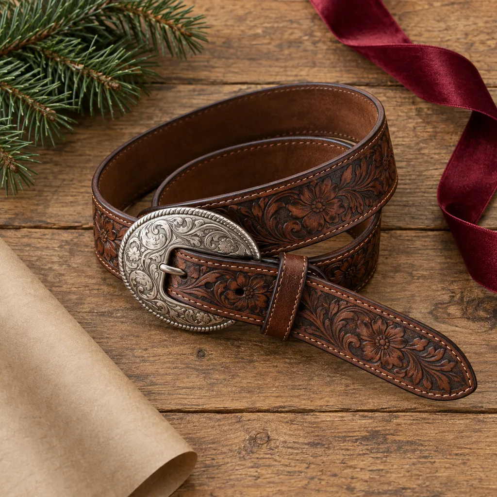 Representative photo-style image of western style belt — generated, not a specific product