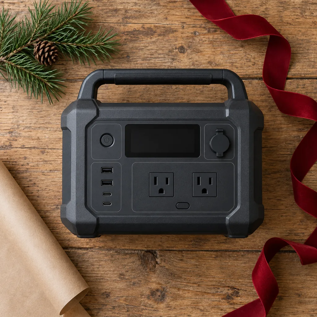 Representative photo-style image of worksite portable power unit — generated, not a specific product