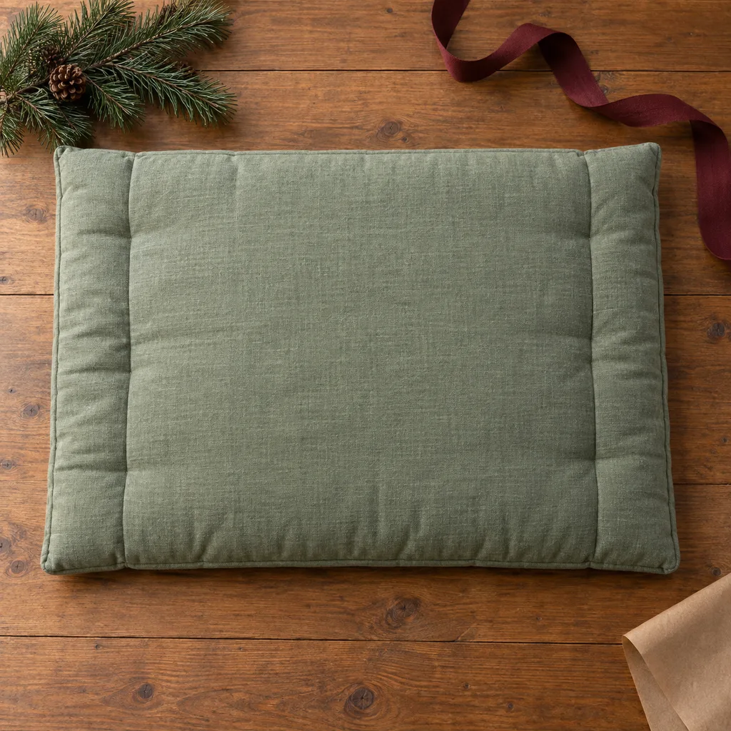 Representative photo-style image of zabuton meditation mat — generated, not a specific product